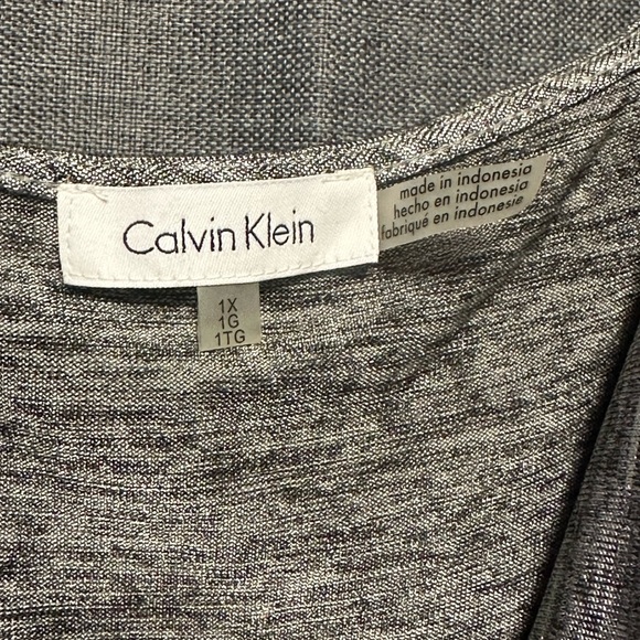 Calvin Klein Metallic Gray Top - Picture 4 of 8